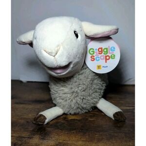 Gigglescape Easter 9.5"  Faux Fur Baby Lamb Plush Super Soft Stuffed Animal